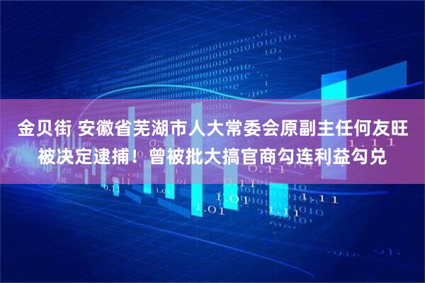 金贝街 安徽省芜湖市人大常委会原副主任何友旺被决定逮捕！曾被批大搞官商勾连利益勾兑