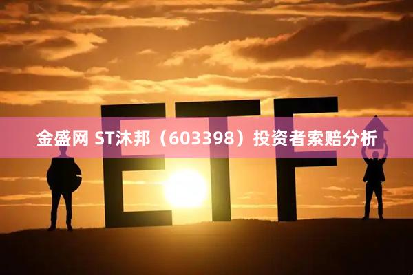 金盛网 ST沐邦（603398）投资者索赔分析