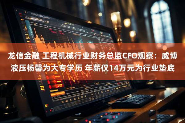 龙信金融 工程机械行业财务总监CFO观察：威博液压杨馨为大专学历 年薪仅14万元为行业垫底